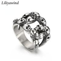 ราคา แหวนหัวกะโหลกผู้ชายสไตล์พังก์ Liliyawind A1R (16337038827)