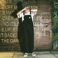 ราคา ชุดเอี๊ยมผ้ายีนส์ แต่งกระเป๋าหน้ากางเกง เอี๊ยมผู้ชายแนวฮิปฮอปสายเอี๊ยมเวอร์ชั่นเกาหลี ขากว้างทรงหลวม (20536974557)