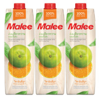 ราคา น้ำส้มเขียวหวาน 100 UHT ตรามาลี 3 x 1 ลิตร แพ็ค รหัสสินค้า 36668 (20833346840)