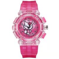 ราคา นาฬิกาเด็ก Hello Kittyสีสันสดใส เรืองแสง นาฬิกาเด็กนักเรียนหญิงนาฬิกาข้อมือ Kids Watch Girls (17111717122)