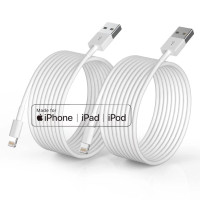 ราคา iPhone Charger Apple MFi Certified 2Pack 6ft Fast Lightning Cable for Long iPhone Cable Cord Apple Charging Cable Cord for iPhone 12 11 Pro 11 XS MAX XR 8 7 6s 6 5S SE iPad Air Original (19700482213)