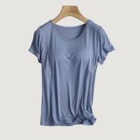 ราคา Bambi Top Shirt เสื้อยืดตัวยาว คอกลม แขนสั้น มีซัพฟองน้ำ 2in1 มีบราในตัว (19715574020)