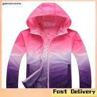 ราคา Broadfashion Outop Waterproof Rain Super Lightweight Jacket Breathable Quick Drying Outdoor pinkish purple Skin Coat M (20641462659)