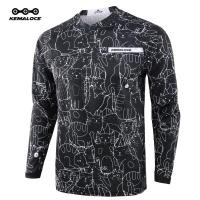 ราคา KEMALOCE ไม่จำกัดเพศเสื้อวิบากเสื้อแขนยาวขาวดำMTBเสื้อเสือภูเขาการ์ตูน2023ฤดูร้อน100 โพลีเอสเตอร์BMXเสื้อวิบากแขนยาว (13591085186)