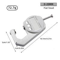 ราคา Shockley จอแสดงผลดิจิตอลเกจวัดความหนาโลหะผสมสังกะสี LCD อิเล็กทรอนิกส์ไมโครเมตรเครื่องมือการวัดความหนาผนังจักรวรรดิ0 10 20มม (17675194359)