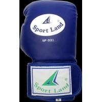 ราคา SPORTLAND นวม นักมวย หนัง PU Boxing Gloves Velcro 6 Oz รุ่น SP031 สีน้ำเงิน (884483)