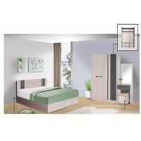 ราคา Raminthra Furniture เตียง 5 ฟุต ตู้เสื้อผ้า 120 ซม โต๊ะแป้ง 60 ซม รุ่น กลอรี่ สีโซลิดกราไฟท์ Bedroom Set (7160632906)