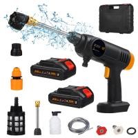 ราคา เครื่องล้างพลังงานไร้สาย60Bar กำลังสูง150W เครื่องฉีด6in1แบตเตอรี่ชาร์จซ้ำได้รั้วรถรดน้ำพื้นพร้อมกล่องเครื่องมือ (20697889645)