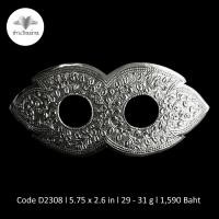 ราคา ฮักเงินน่านพร้อมจัดส่ง หัวรัดซิ่นเงินแท้ 92 5 หัวรัดซิ่นตอกลาย เครื่องเงินน่าน เงินเมืองน่าน หัตถกรรมเครื่องเงิน (20816386247)
