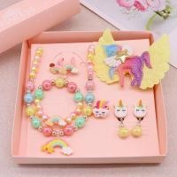 ราคา สร้อยคอสำหรับเด็กสร้อยคอตัวการ์ตูนน่ารักยูนิคอร์นชุดเครื่องประดับสำหรับเด็กผู้หญิงสร้อยคอสร้อยข้อมือเครื่องประดับสำหรับเด็กทารก (20925600690)