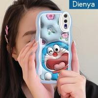 ราคา เคส Dienya สำหรับ Huawei P20 P20 Pro ลายการ์ตูนดอกไม้3D เคสมือถือกันกระแทกแบบใสนิ่มลายคลื่นโดเรมอน (19432227098)