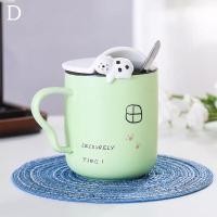 ราคา แก้วกาแฟแมวเกาะแก้ว 3มิติ แก้วเซรามิกทนความร้อน แก้วน้ำ แก้วกาแฟ มีช้อนและฝาปิด (2534960848)
