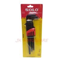 ราคา ประแจตัวแอล ประแจหกเหลี่ยม 9 ชิ้น หัวบอล หุน SOLO No 910B SAE (5043938994)