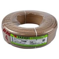 ราคา 1001 สายไฟ ตัดแบ่ง 1 เมตร THW 1 5 2 5 4 6 sq mm YAZAKI สายแข็ง มี7สี (15738725423)
