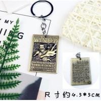 ราคา พวงกุญแจ One Piece Wantedหมวกฟางมีโซ่กุญแจโลหะโลโก้หัวกระโหลกแผ่นตกแต่ง (14699574702)