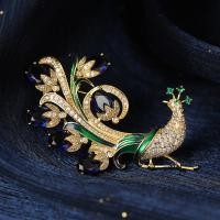 ราคา เข็มกลัดเคลือบสำหรับผู้หญิงเข็มกลัดติดเสื้อรูป Aksesoris Bros ภาพนกยูงแฟชั่น (20016243543)