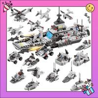 ราคา ตัวต่อ เรือรบ 6 in 1 เลโก้ เสริมทักษะ Military Battleship (19525076475)