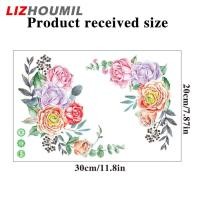 ราคา LIZHOUMIL สติ๊กเกอร์ห้องน้ำดอกไม้ภาพวาดพีวีซีวอลเปเปอร์ตกแต่งผนังน้ำหนักเบากันน้ำมีกาวในตัวสำหรับตกแต่งห้องน้ำ (20371888918)