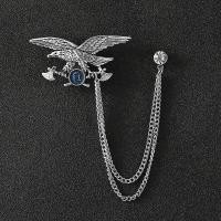 ราคา เข็มกลัดเจ้าอารมณ์รูปมงกุฎสีทองชุดโซ่สไตล์เกาหลีเข็มกลัดนกอินทรีคริสตัลสีแดง (17168684455)