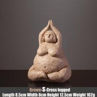 ราคา ศิลปะแอบสแตรกต์รูปผู้หญิงอ้วนโยคะรูปวินเทจสำหรับผู้หญิงรูปปั้นเรซิ่นงานหัตถกรรมของขวัญของตกแต่งบ้านตุ๊กตาสร้างสรรค์ (12907971958)