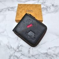 ราคา กระเป๋าสตางค์ผู้ชายซิปรอบ หนังวัวแท้100 ทั้งใบ กระเป๋าสตางค์แนววินเทจ สุดเท่ กระเป๋าสตางค์ผู้ชายคลาสสิค ทรงสวยมากๆ พร้อมกล่อง (19371935605)