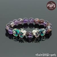 ราคา อาเป่า หินโป่งข่ามอเมทิสต์ หินอเมทิสต์แก้วปวกแดง Phantom Amethyst ขนาด 10 มิล ประดับปี่เซียะ 5 ธาตุ 1 คู่ ปี่เซียะเปลี่ยนสี ปี่เซียะ หินสีม่วง (17752611340)