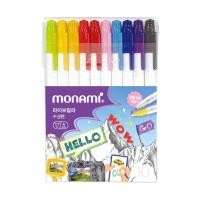 ราคา MONAMI ปากกาสีน้ำ รุ่น LIVE COLOR ชุด 10 สี และ 36 สี (15332771593)