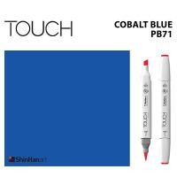 ราคา TOUCH TWIN BRUSH MARKER PB71 COBALT BLUE มาร์คเกอร์หัวพู่กัน หัวตัดขนาดกลาง รหัส PB71 COBALT BLUE แบรนด์ TOUCH จากประเทศเกาหลี (8024800922)