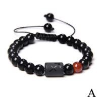ราคา 12 Constellations Woven Bracelets 8mm Black Beads Stretchable Bangle Gifts Women For Men V1N4 (19659720048)