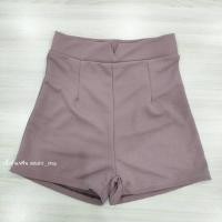 ราคา กางเกงขาสั้น ผ้าวูลเวฟ เอวสูง ขอบเอววี ใส่สบายมาก พร้อมส่ง (15070290125)