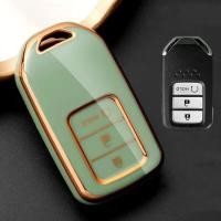 ราคา NEW For Honda Car Key Cover CITY HRV BRV JAZZ CRV ACCORD CIVIC Key Cover Honda Car Key Accessories (16016904085)