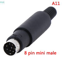 ราคา Lowest price YUE Mini DIN PLUG SOCKET CONNECTOR 3 4 5 6 7 8 PIN CHASSIS CABLE MOUNT MALE FEMALE (19614230292)