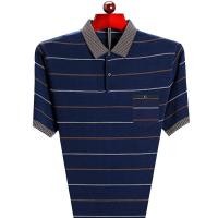 ราคา เสื้อยืดแขนสั้นชายวัยกลางคนเสื้อเสื้อโปโล Lapel ชายวัยกลางคน (20808198011)