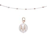 ราคา A CEMI Initial Charm Customized Dazzlin Necklace Set Rose Gold (9640320322)