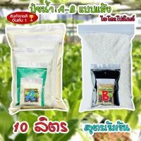 ราคา ส่งด่วน ปุ๋ย AB แบบแห้ง ไฮโดรโปนิกส์ ปุ๋ยเอบี ระบบน้ำนิ่งและน้ำวน Hydroponic Nutrients ปุ๋ย ab ผักไฮโดร 10 ลิตร (19131885859)