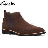 ราคา Clarks รองเท้าลำลองผู้ชาย ด้านบนรองเท้าบูทเชลซีชายสแตนฟอร์ด สีดำ (21087929572)