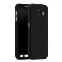 ราคา Zeallion เคส Elaike สำหรับซัมซุงกาแล็คซี่ A5 2017 A520 สีทึบ 360 เต็มรูปแบบป้องกันกรณี HYBRID PC Hard กระจกเทมเปอร์ สีดำ INTL (121902414)