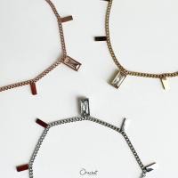 ราคา Sarah 14k bracelet สร้อยข้อมือโซ่เดี่ยว จี้ทรงเหลี่ยม ตัวเรือนสแตนเลส ใส่ลุยได้ ไม่ลอกไม่ดำ (21143974649)
