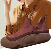 ราคา SCUC รองเท้าผู้หญิงแบบหนังอ่อนลำลอง ซม พื้นแบนสบายๆ สำหรับใช้งานประจำวันในช่วง แบรนด์ใหม่ (20478446041)