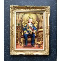 ราคา กรอบหลุยส์ทองรัชกาลที5ภาพเคลือบฟีล์มเย็นลามิเนตอย่างดีกันน้ำกันฝุ่นทนทานหล่นไม่แตกใส่กรอบหลุยส์ทอง ขนาดรวมกรอบ21X26 นิ้ว (11815955950)