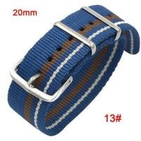 ราคา 18 มิลลิเมตร 20 มิลลิเมตร 22 มิลลิเมตรขีปนาวุธทนทานทหารไนล่อนนาฬิกาวงกองทัพกีฬานาโตผ้าไนล่อนสายนาฬิกาข้อมืออุปกรณ์เสริมสำหรับ 007 เจมส์บอนด์สายนาฬิกา (404315002)