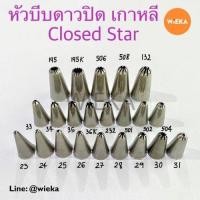 ราคา หัวบีบดาวปิด 23 24 25 26 27 28 29 30 31 33 34 35 36K 232 501 502 504 195 195K 506 508 132 หัวบีบเกาหลีClosed star Tip (17388207020)