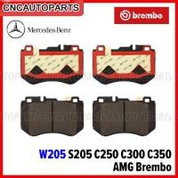 ราคา BREMBO ผ้าเบรคหน้า BENZ W205 S205 C250 C300 C350 AMG Brembo รุ่น NAO Ceramic (15771233640)