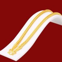 ราคา สร้อยคอทอง น้ำหนัก1 10บาท ยาว24นิ้ว สร้อยคอ ลายสี่เสา ผ่าหวาย สร้อยคอทองไม่ลอก ไม่ลอก ไม่ดำ ชุบด้วยเศษทองคำแท้ ชุบเศษทองเยาวราช ชุบทอง100 (17447563715)