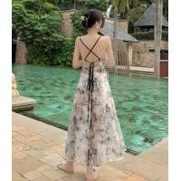 ราคา Piaopiao ชุดเดรสสตรีเดรสผ้าฝ้ายเด็กหญิงสไตล์จีนหมึกสำหรับผู้หญิงสไตล์ใหม่ Cewek Seksi ชุดเดรสผ่าสไตล์เซนเปลือยหลัง (19760539904)