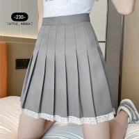 ราคา พร้อมส่ง XS 3XL เอวถึง 34 กระโปรงเทนนิสทรงปกติแถบริบบิ้นลูกไม้ ผ้าโพลีเอสเตอร์ มีซับใน สไตล์เกาหลี (17357316770)