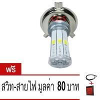 ราคา หลอดไฟหน้า 3 ขา LED ปลายหลอดกระพริบ 5 สี กล่องเขียว สำหรับ MSX SCOOPY I GRAND ไฟ Nitefarm02 (13745050072)