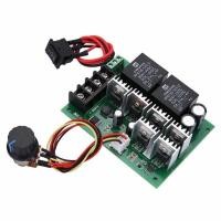 ราคา มอเตอร์60A 1x DC10V 50V เครื่องควบคุมความเร็วการควบคุมสวิตซ์ PWM แบบย้อนกลับ (19578679908)