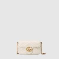 ราคา Gucci กระเป๋า GG Marmont matelassé leather super mini bag (21227646898)
