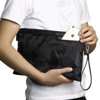 ราคา กระเป๋าคลัทช์กระเป๋าสตางค์ผู้ชายความจุสูง สีดำ (142715086)